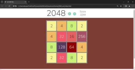 2048 win game