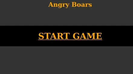 Angry Boars game