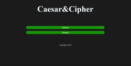 Caeser Cipher game