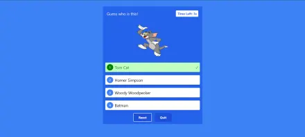 Cartoon Character Guessing game