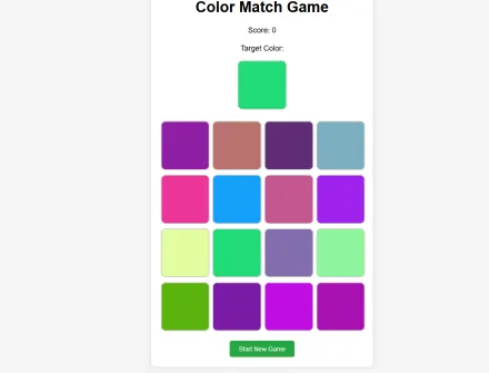 Color Matching Application game