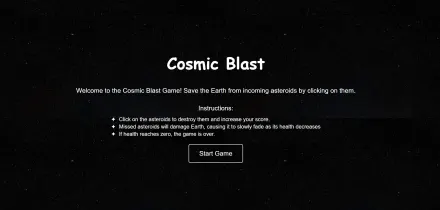 Cosmic Blast game