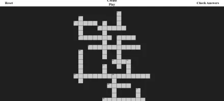 Crossword Puzzle game