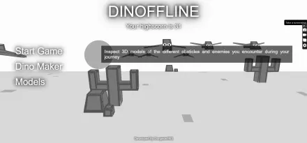Dinoffline game