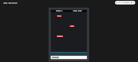 Falling Words game