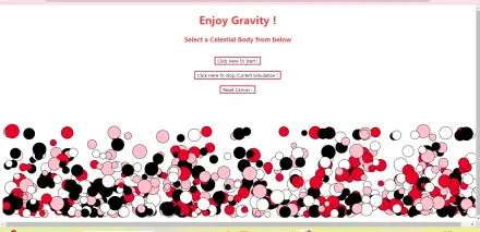 Gravity Simulation game