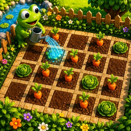 Grid Garden game