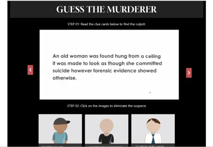Guess the Murderer game