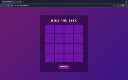 Hide And Seek game