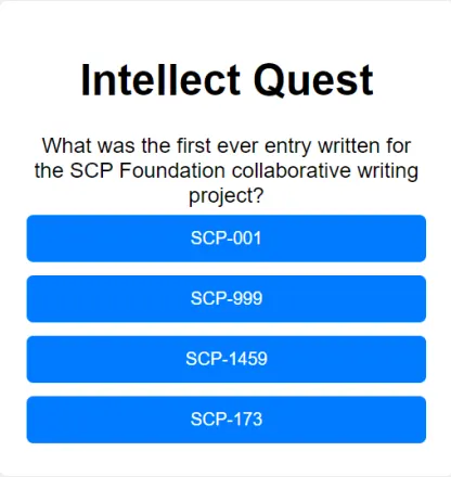 Intellect Quest game