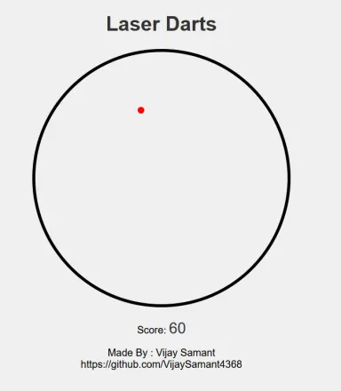 Laser Darts game