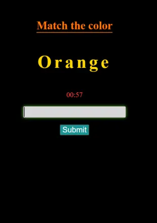 Match Color Game game