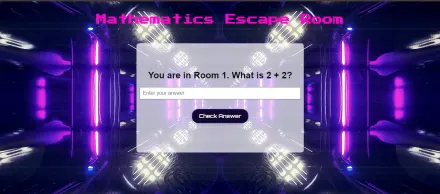Mathematics Escape Room game