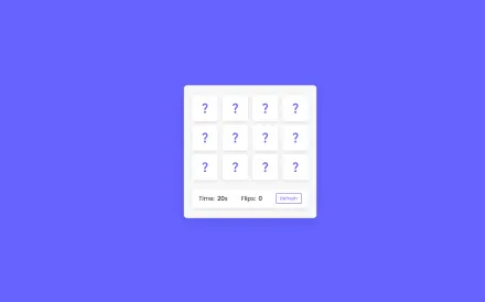 Memory Cards Game game