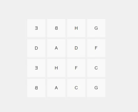 Memory Flip game