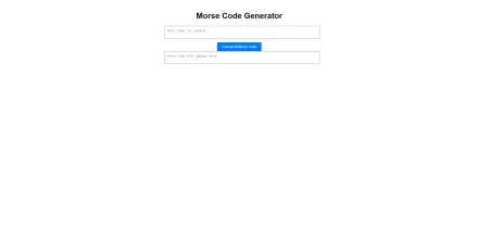 Morse Code Generator game