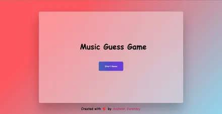 Music Guess Game game