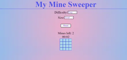 My Mine Sweeper game