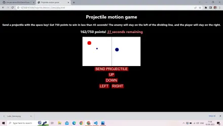 Projectile Motion Game game