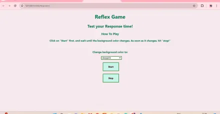 Reflex Game game