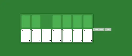Single Player Solitaire game
