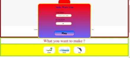 Snake_Gun_Water game
