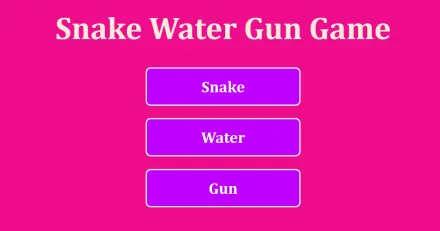 Snake Water Gun game