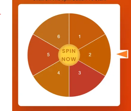 Spin the wheel game