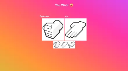 Stone Paper Scissor game