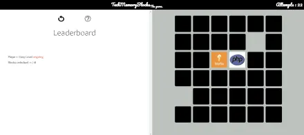 Tech Memory Block game