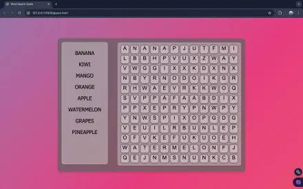 Word Search Game game