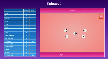 Yahtzee game